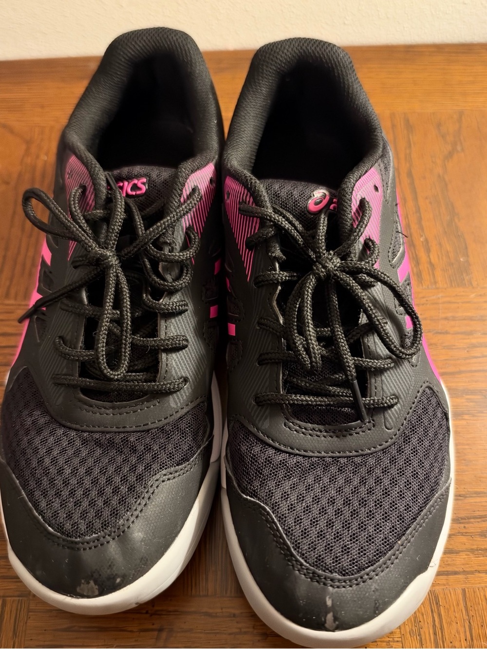 ASICS Black and Pink Women's Athletic Sneakers